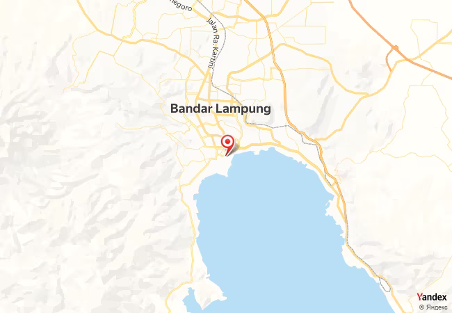 Qibla Map for Bandar Lampung