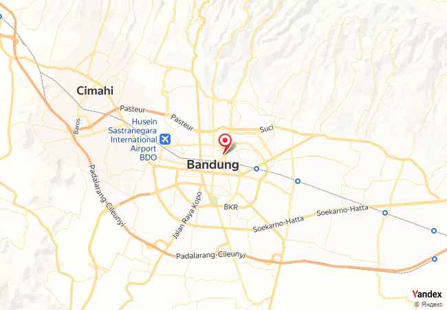 Qibla Map for Bandung