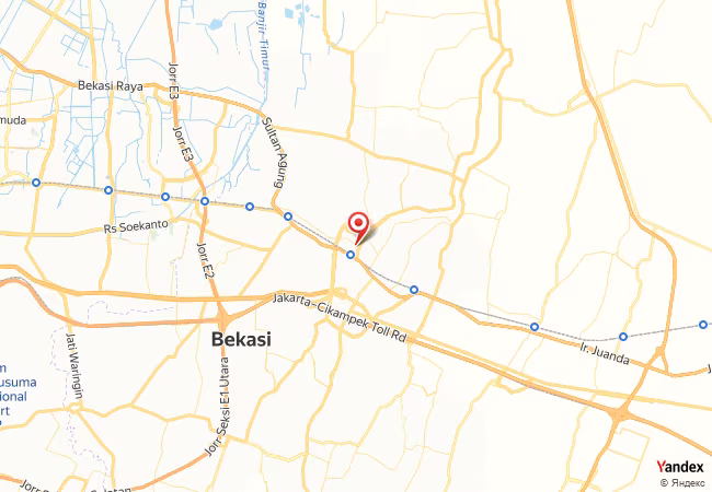 Qibla Map for Bekasi