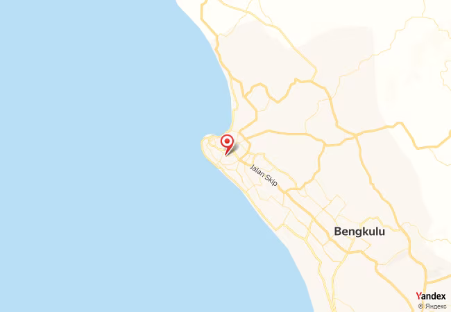 Qibla Map for Bengkulu