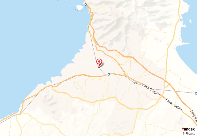 Qibla Map for Cilegon