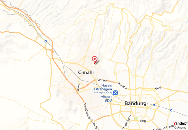 Qibla Map for Cimahi