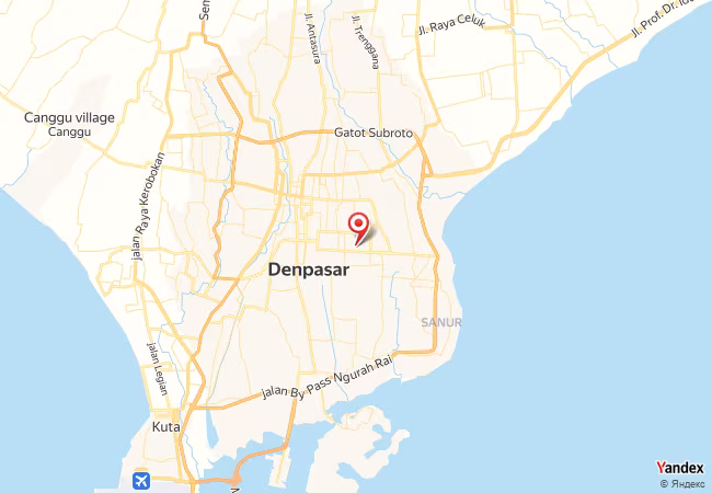 Qibla Map for Denpasar