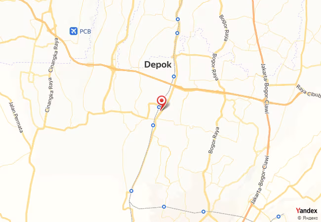 Qibla Map for Depok
