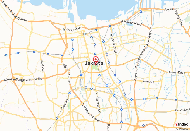 Qibla Map for Jakarta