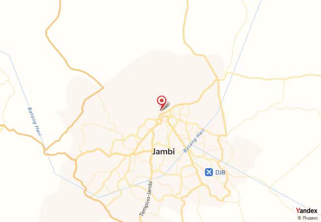 Qibla Map for Jambi