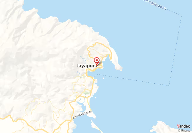 Qibla Map for Jayapura