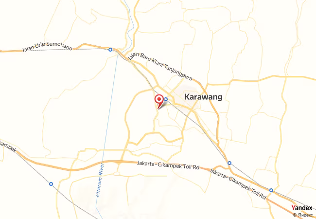 Qibla Map for Karawang