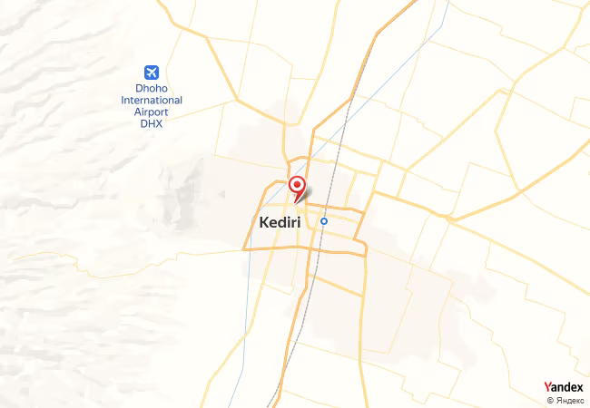 Qibla Map for Kediri