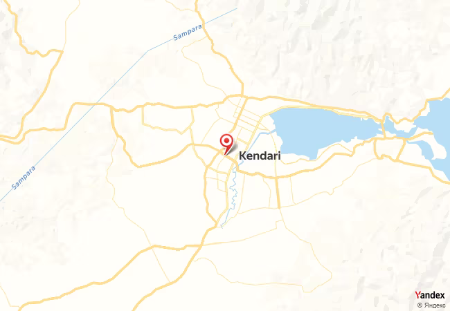 Qibla Map for Kendari