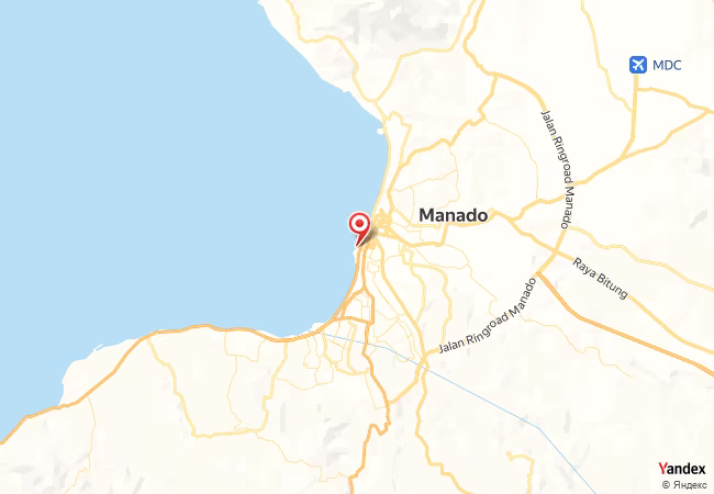 Qibla Map for Manado Light