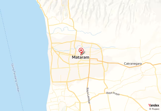 Qibla Map for Mataram