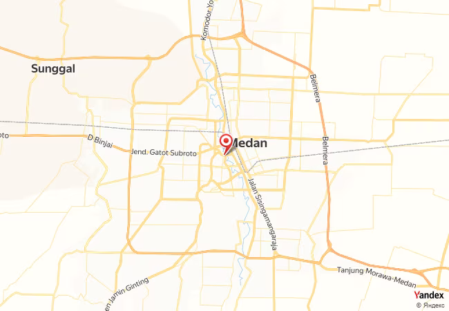Qibla Map for Medan
