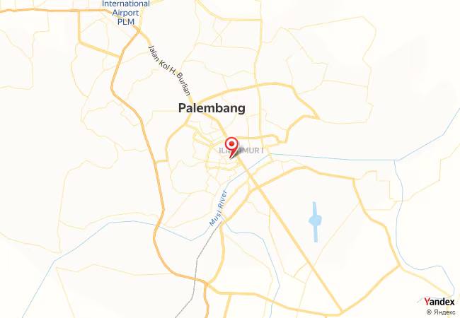 Qibla Map for Palembang