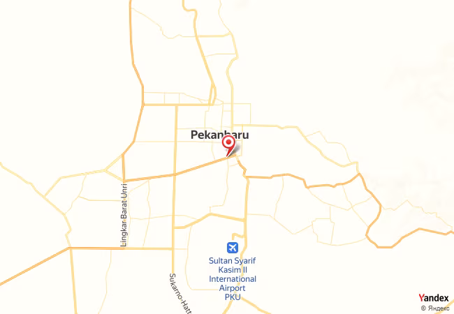 Qibla Map for Pekanbaru