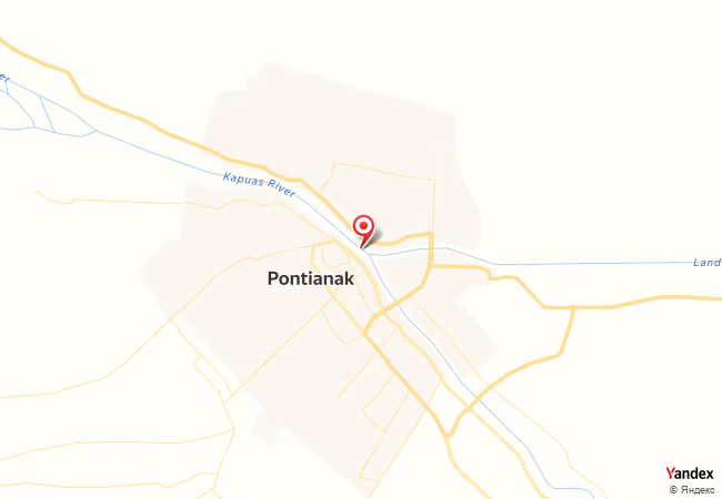 Qibla Map for Pontianak