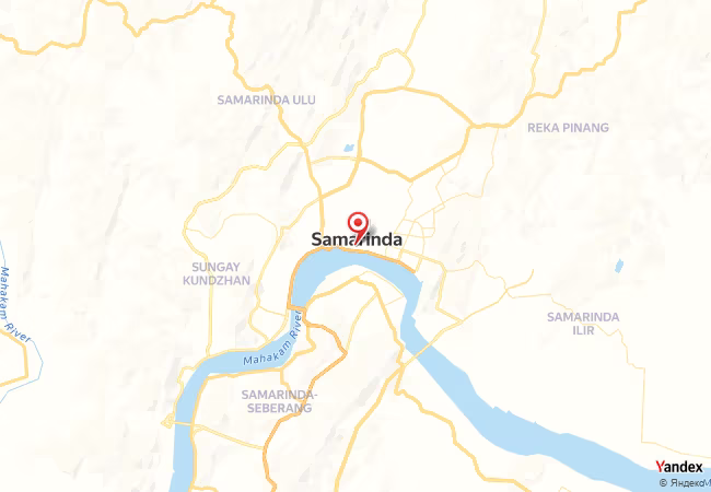 Qibla Map for Samarinda