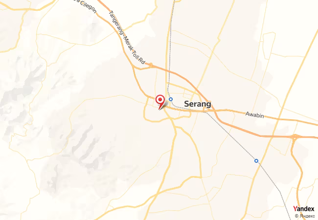 Qibla Map for Serang