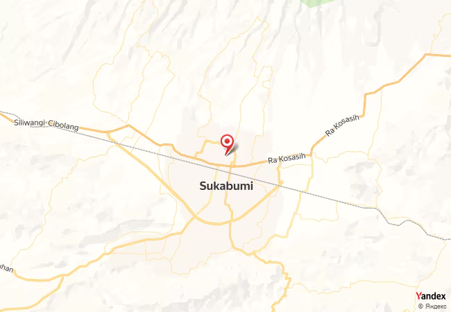 Qibla Map for Sukabumi