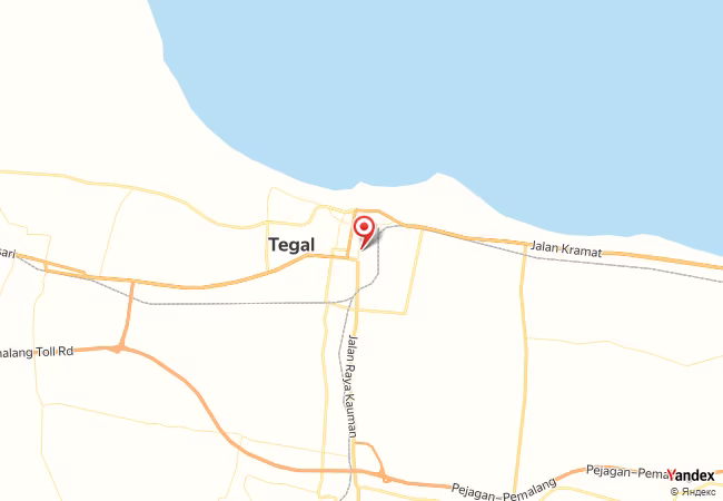 Qibla Map for Tegal