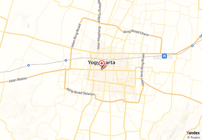 Qibla Map for Yogyakarta
