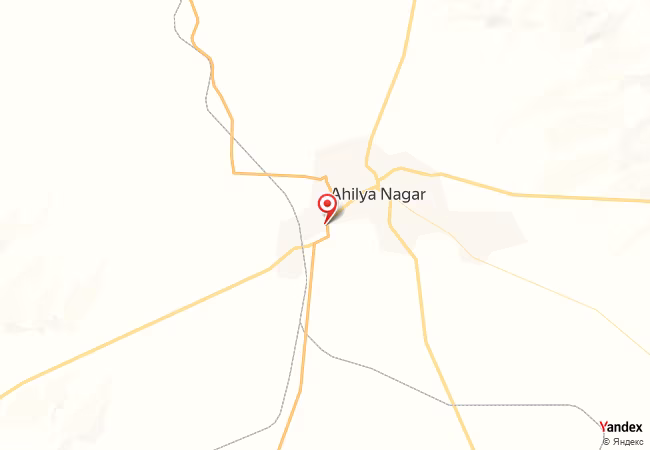 Qibla Map for Ahmadnagar