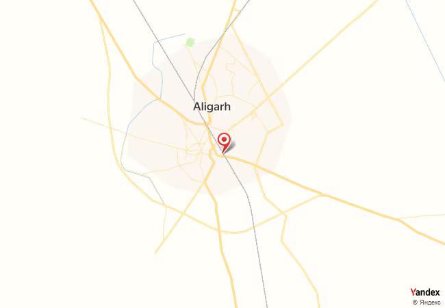 Qibla Map for Aligarh