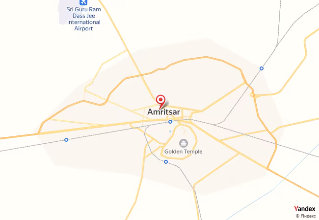 Qibla Map for Amritsar