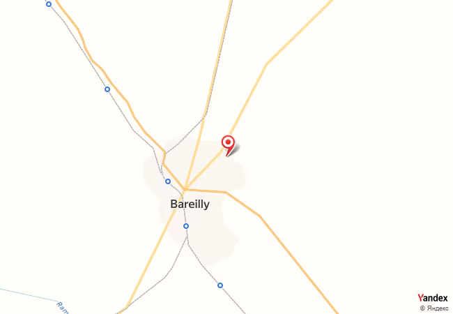 Qibla Map for Bareilly