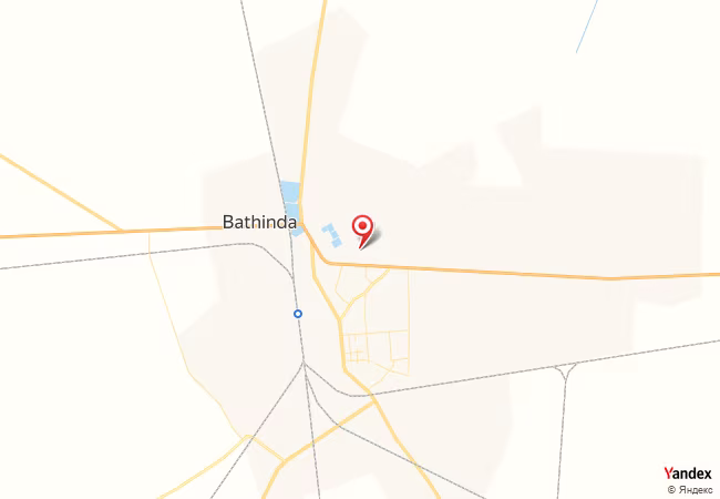 Qibla Map for Bhatinda