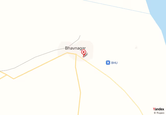 Qibla Map for Bhavnagar