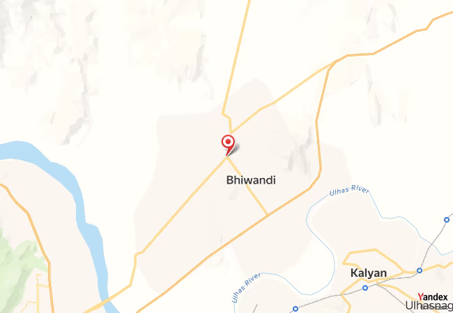 Qibla Map for Bhiwandi