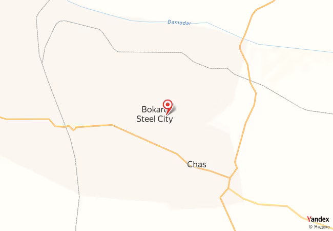 Qibla Map for Bokaro Steel City