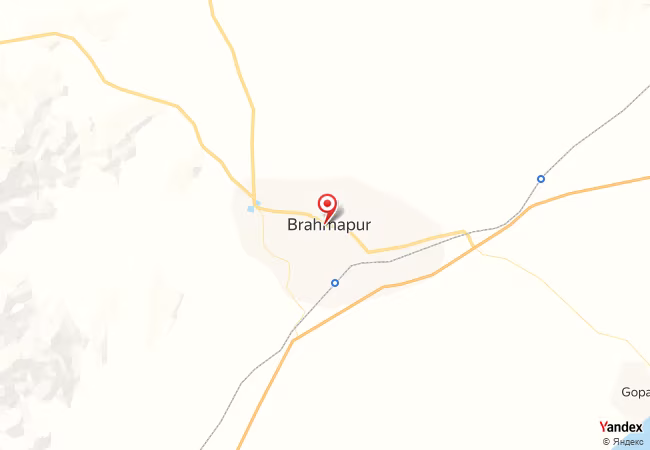 Qibla Map for Brahmapur