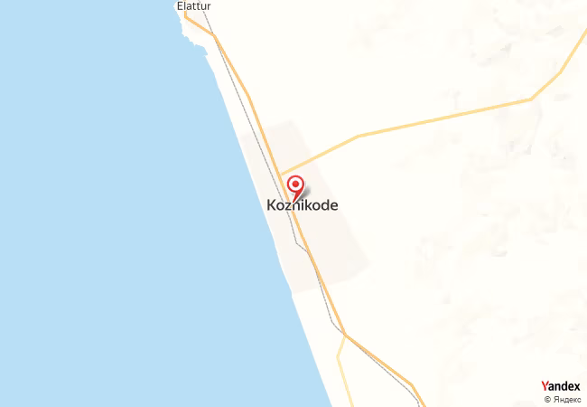 خريطة القبلة لمدينة قاليقوط