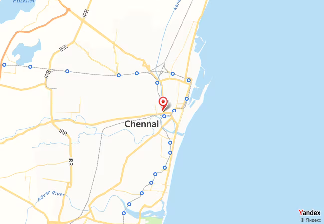 Qibla Map for Chennai