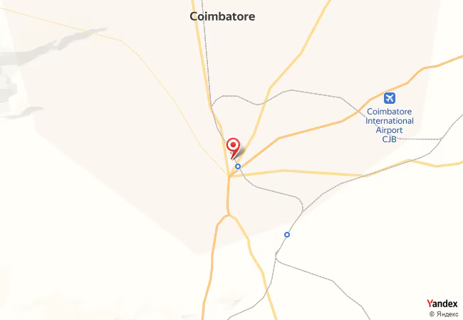 Qibla Map for Coimbatore