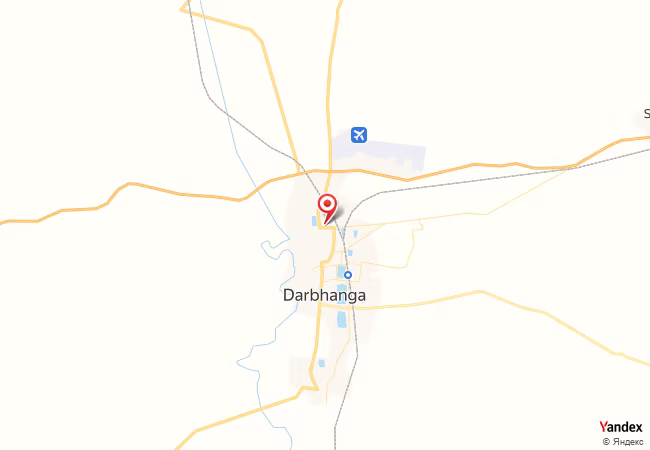 Qibla Map for Darbhanga