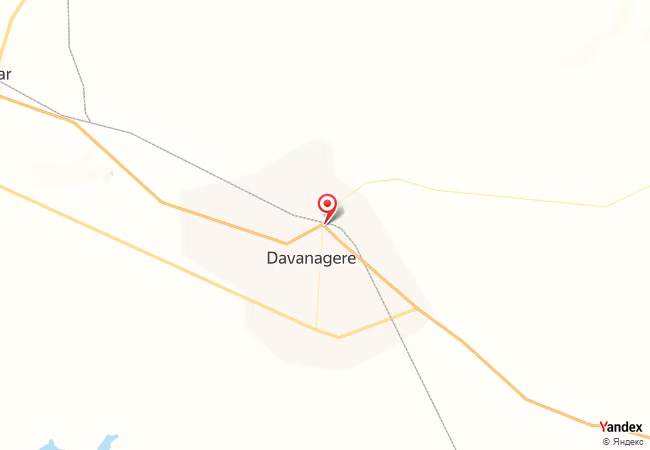 Qibla Map for Davangere