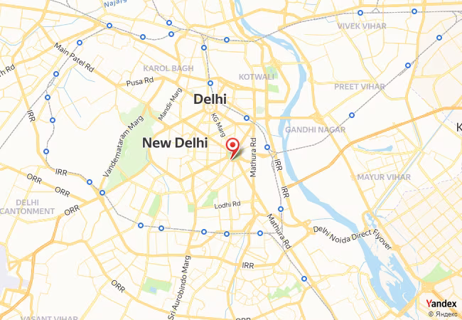 Qibla Map for Delhi