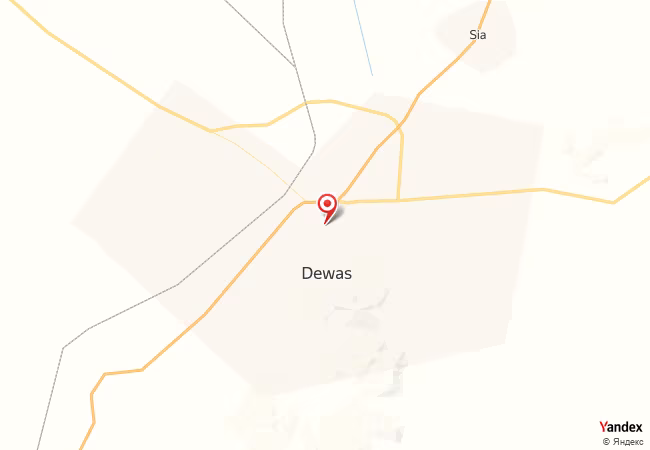 Qibla Map for Dewas