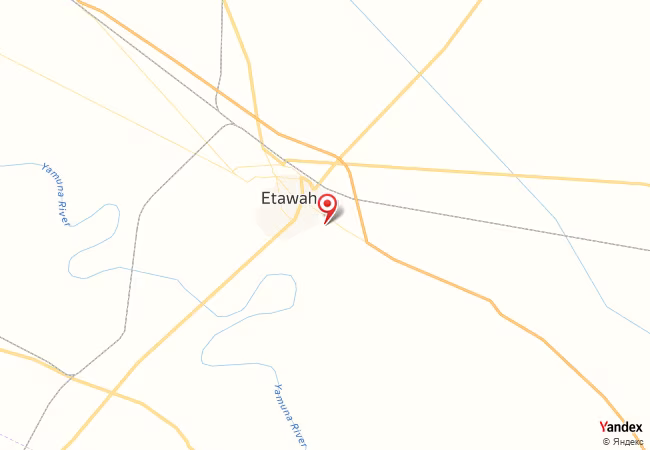 Qibla Map for Etawah