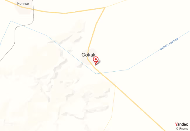 Qibla Map for Gokak