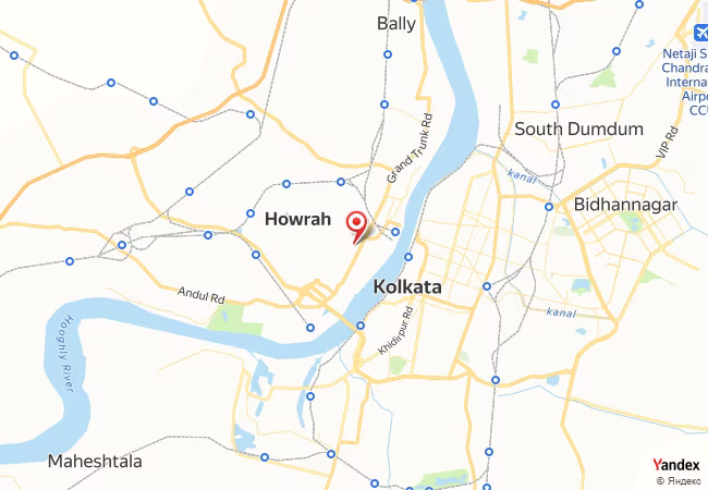 خريطة القبلة لمدينة هاورا