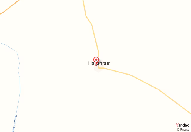 Qibla Map for Hasanpur