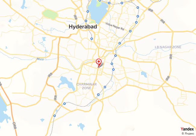 Qibla Map for Hyderabad