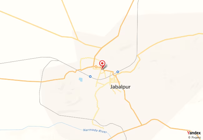 Qibla Map for Jabalpur