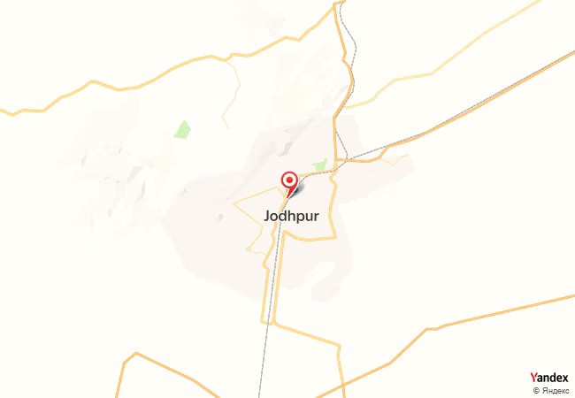 Qibla Map for Jodhpur