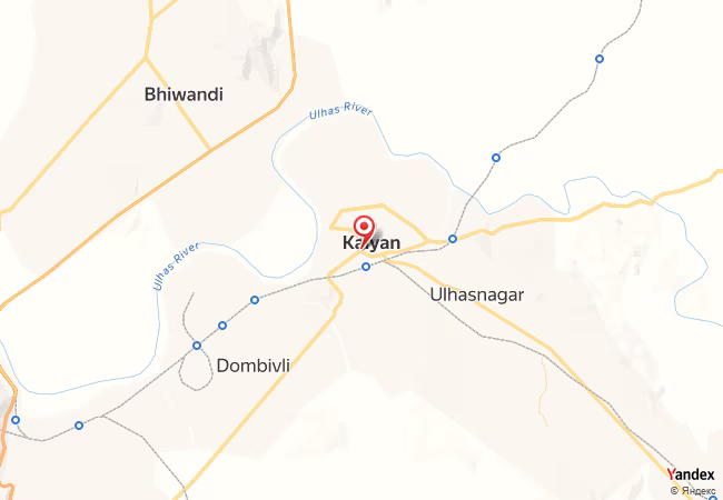 Qibla Map for Kalyan