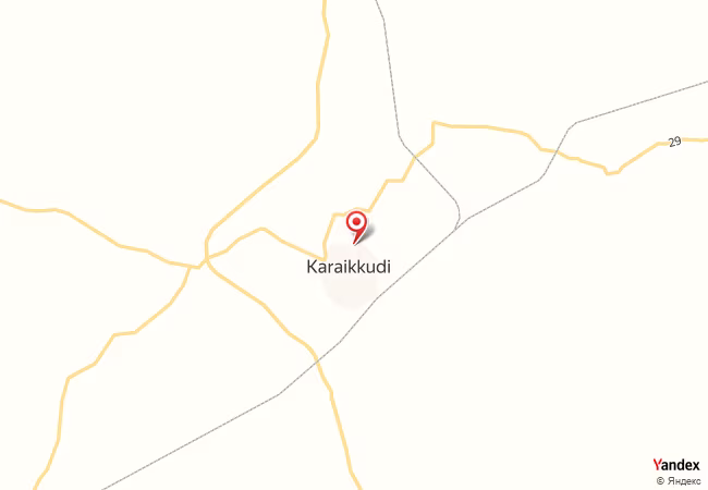 Qibla Map for Karaikkudi